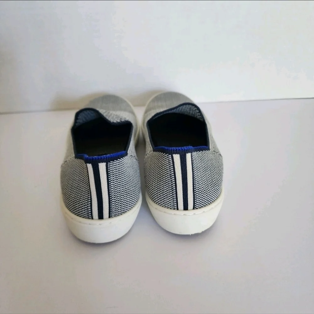 Rothy’s Slip On Sneakers Size 7 Anchor Blue Knit Casual Comfort